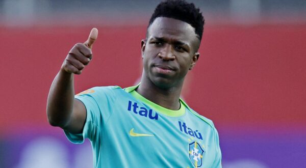 Soccer Football - World Cup - South American Qualifiers - Brazil training - Barradao, Salvador, Brazil - November 17, 2024 Brazil's Vinicius Junior during training REUTERS/Adriano Machado Photo: ADRIANO MACHADO/REUTERS