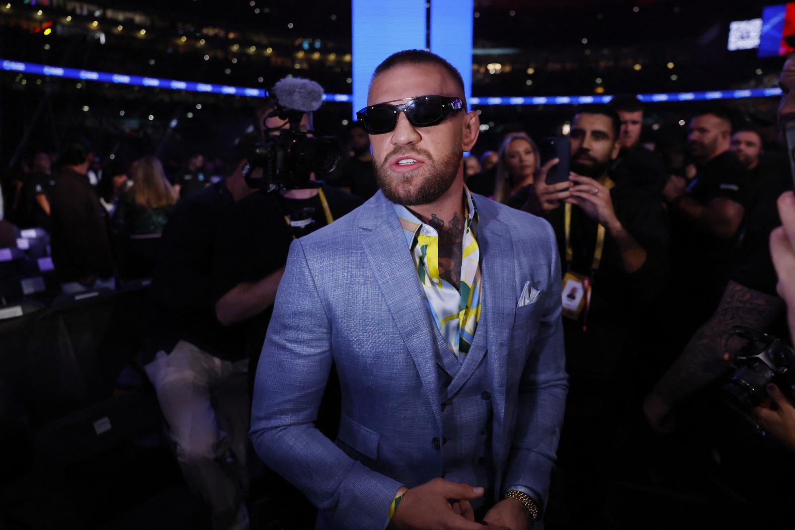 Boxing - Daniel Dubois v Anthony Joshua - IBF World Heavyweight Title - Wembley Stadium, London, Britain - September 21, 2024 Conor McGregor before the fight Action Images via Reuters/Andrew Couldridge Photo: Andrew Couldridge/REUTERS