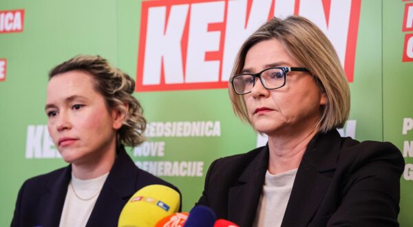 17.11.2024., Zagreb - Konferencija za medije Ivane Kekin, predsjednicke kandidatkinje stranke Mozemo na temu korupcije u hrvatskom zdravstvenom sustavu. Photo: Luka stanzl/PIXSELL