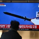 A man watches a television screen showing a news broadcast with file footage of a North Korean missile test, at a train station in Seoul on October 31, 2024. North Korea on October 31 fired a "long-range ballistic missile", South Korea's military said, Pyongyang's first weapons test since Seoul accused it of sending tens of thousands of soldiers to Russia.,Image: 928439279, License: Rights-managed, Restrictions: , Model Release: no, Credit line: JUNG YEON-JE / AFP / Profimedia