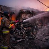 In this handout photograph taken and released by the Ukrainian Emergency Service on November 17, 2024, a Ukrainian rescuer works to extinguish a fire in a building following a drone attack in Mykolaiv. Ukraine's energy operator DTEK on November 17, 2024 announced "emergency power cuts" in the Kyiv region and two others in the east after authorities revealed Russia had launched a "massive" aerial attack on the energy grid.,Image: 935408038, License: Rights-managed, Restrictions: RESTRICTED TO EDITORIAL USE - MANDATORY CREDIT "AFP PHOTO / UKRAINIAN EMERGENCY SERVICE" - NO MARKETING NO ADVERTISING CAMPAIGNS - DISTRIBUTED AS A SERVICE TO CLIENTS, ***
HANDOUT image or SOCIAL MEDIA IMAGE or FILMSTILL for EDITORIAL USE ONLY! * Please note: Fees charged by Profimedia are for the Profimedia's services only, and do not, nor are they intended to, convey to the user any ownership of Copyright or License in the material. Profimedia does not claim any ownership including but not limited to Copyright or License in the attached material. By publishing this material you (the user) expressly agree to indemnify and to hold Profimedia and its directors, shareholders and employees harmless from any loss, claims, damages, demands, expenses (including legal fees), or any causes of action or allegation against Profimedia arising out of or connected in any way with publication of the material. Profimedia does not claim any copyright or license in the attached materials. Any downloading fees charged by Profimedia are for Profimedia's services only. * Handling Fee Only 
***, Model Release: no, Credit line: Handout / AFP / Profimedia