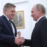 MOSCOW, RUSSIA - AUGUST 25, 2016: Slovakia's Prime Minister Robert Fico (L) and Russia's President Vladimir Putin shake hands during a meeting at Moscow's Kremlin. Mikhail Metzel/TASS,Image: 297935255, License: Rights-managed, Restrictions: , Model Release: no, Credit line: Mikhail Metzel / TASS / Profimedia