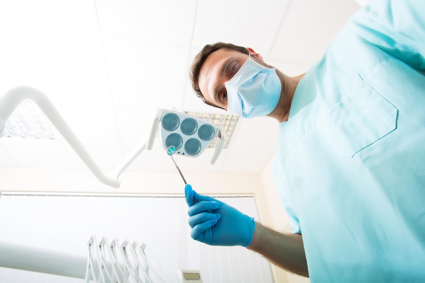 Inspection at the Dentist from the point of view of the patient.,Image: 319130304, License: Royalty-free, Restrictions: , Model Release: yes, Credit line: Zoonar GmbH / Alamy / Alamy / Profimedia