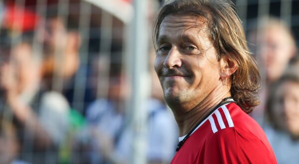 MOSCOW, RUSSIA - JULY 9, 2018: Retired Spanish defender Michel Salgado in a football friendly between Russian and foreign volunteers in the Football Park in Moscow's Red Square. Alexander Ryumin/TASS,Image: 377348420, License: Rights-managed, Restrictions: , Model Release: no, Credit line: Alexander Ryumin / TASS / Profimedia