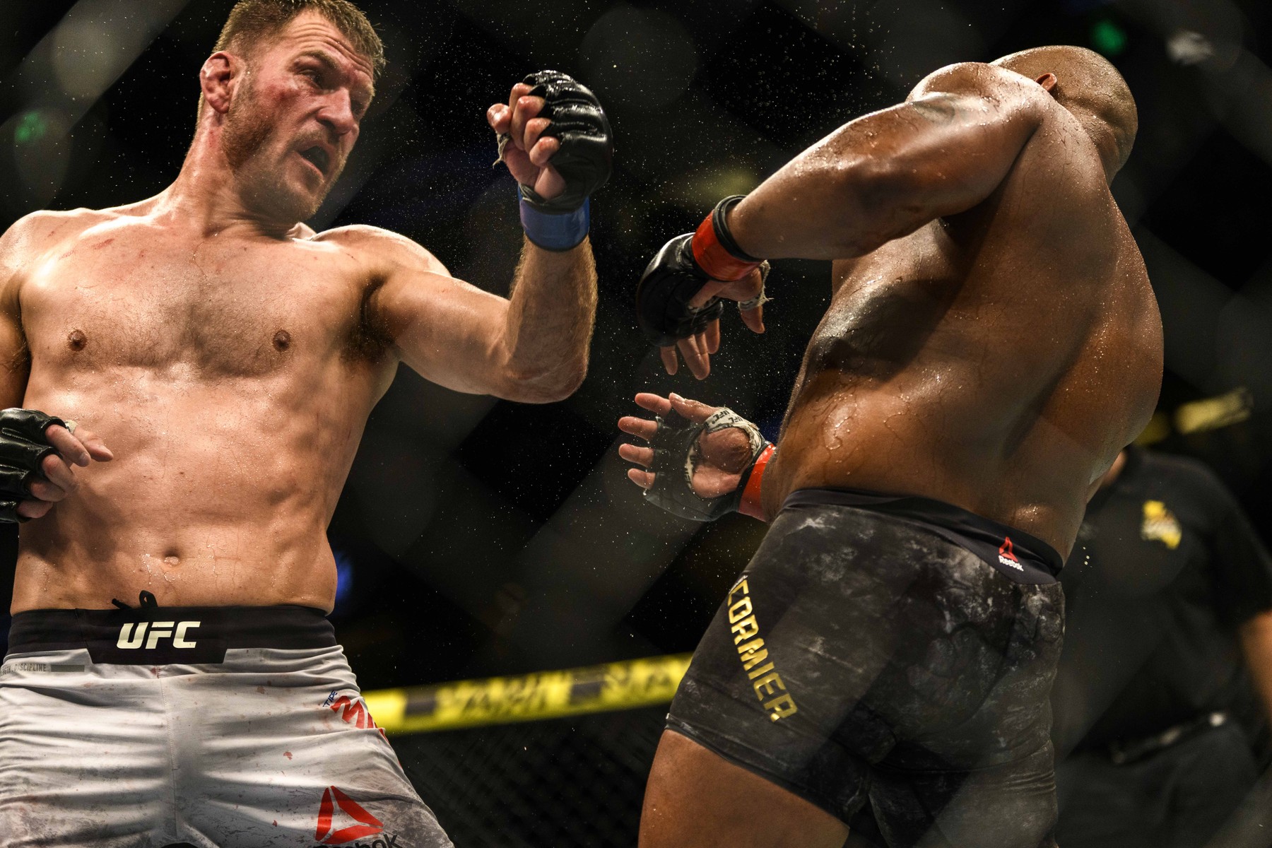 August 17, 2019, Anaheim, California, USA: STIPE MIOCIC DEF DANIEL CORMIER BY TKO, ROUND 4, 4:09 AT UFC 241 on August 17, 2019.,Image: 466084210, License: Rights-managed, Restrictions: , Model Release: no, Credit line: Dalton Hamm / Zuma Press / Profimedia