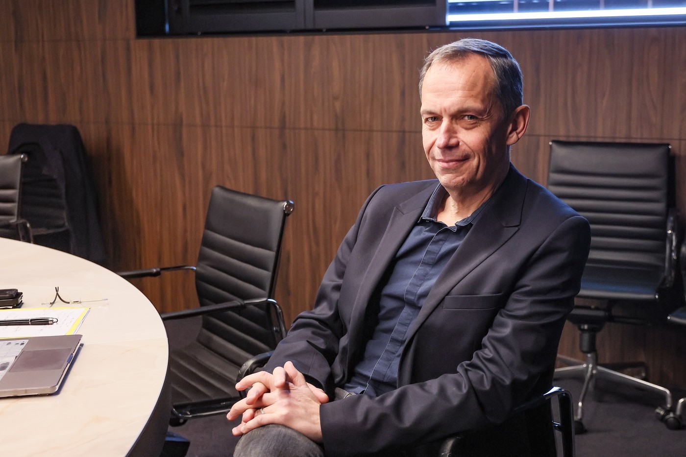 March 3, 2023, BRUSSELS, Belgium: PRD technical director Bertrand Layec pictured during a round table discussion of the RBFA referee department to discuss the performance of the VAR Video Assistant Referee system, at the Royal Belgian Football Association in Tubize on Friday 03 March 2023. The last weeks various clubs have lashed out against decisions made by the VAR, sparking debate on the functioning.,Image: 760041706, License: Rights-managed, Restrictions: * Belgium, France, Germany, Luxembourg and Netherlands Rights OUT *, Model Release: no, Credit line: Bruno Fahy / Zuma Press / Profimedia