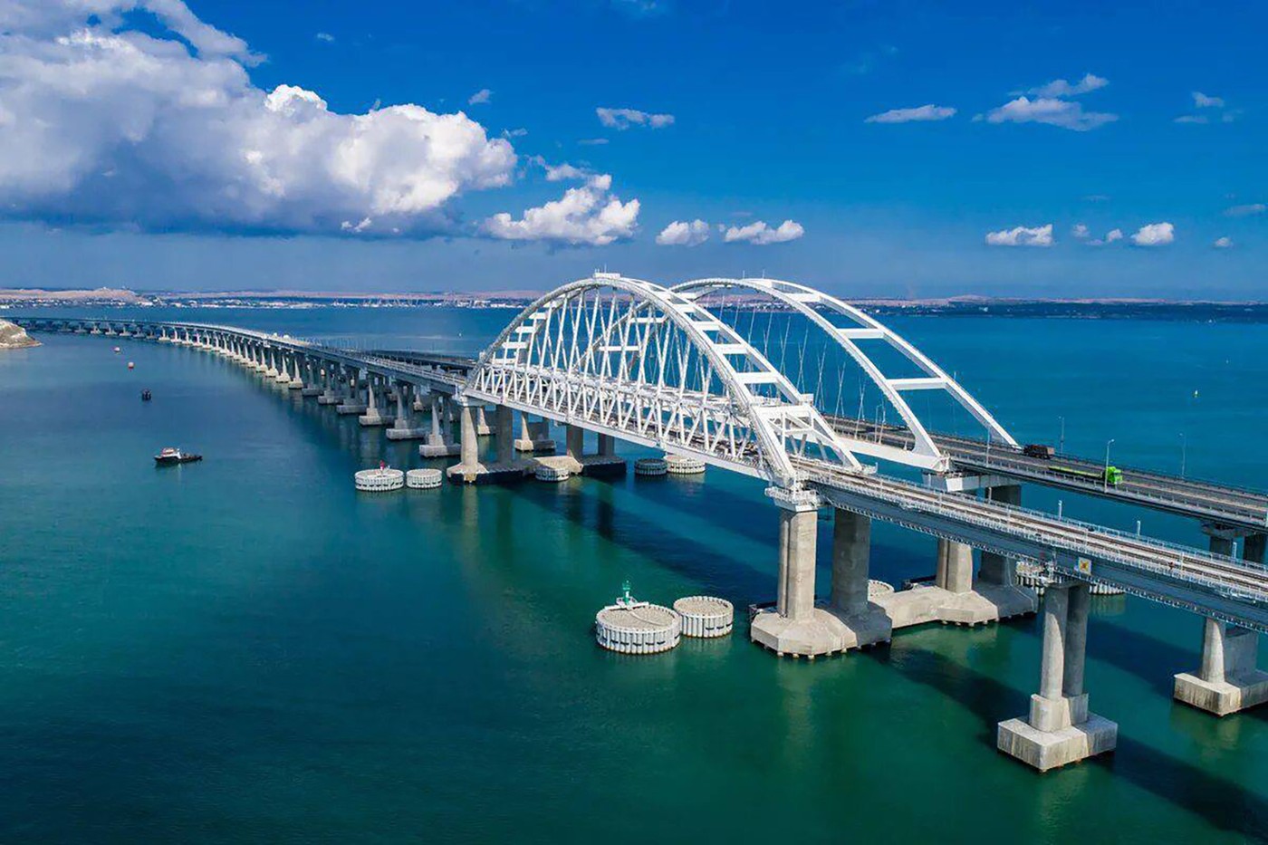 Crimean bridge,Image: 828298722, License: Rights-managed, Restrictions: ***
HANDOUT image or SOCIAL MEDIA IMAGE or FILMSTILL for EDITORIAL USE ONLY! * Please note: Fees charged by Profimedia are for the Profimedia's services only, and do not, nor are they intended to, convey to the user any ownership of Copyright or License in the material. Profimedia does not claim any ownership including but not limited to Copyright or License in the attached material. By publishing this material you (the user) expressly agree to indemnify and to hold Profimedia and its directors, shareholders and employees harmless from any loss, claims, damages, demands, expenses (including legal fees), or any causes of action or allegation against Profimedia arising out of or connected in any way with publication of the material. Profimedia does not claim any copyright or license in the attached materials. Any downloading fees charged by Profimedia are for Profimedia's services only. * Handling Fee Only 
***, Model Release: no, Credit line: Not supplied / WillWest News / Profimedia