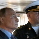 In this pool photograph distributed by the Russian state agency Sputnik, Russia's President Vladimir Putin, accompanied by the Pacific Fleet commander Admiral Viktor Liina, tours the corvette Rezkiy at the naval base of the Russian Pacific Fleet's Primorye Flotilla in Vladivostok on September 4, 2024.,Image: 904610359, License: Rights-managed, Restrictions: ** Editor's note : this image is distributed by the Russian state owned agency Sputnik **, Model Release: no, Credit line: Alexey NIKOLSKY / AFP / Profimedia