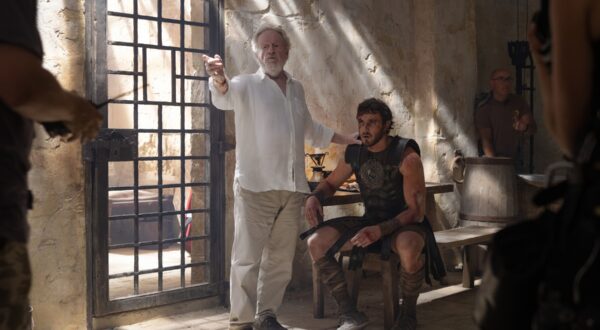 PAUL MESCAL and RIDLEY SCOTT in GLADIATOR II, 2024, directed by RIDLEY SCOTT. Copyright PARAMOUNT PICTURES.,Image: 913842861, License: Rights-managed, Restrictions: Editorial use only. No merchandising or book covers. This is a publicly distributed handout. Access rights only, no license of copyright provided., Model Release: no, Credit line: PARAMOUNT PICTURES - Album / Album / Profimedia