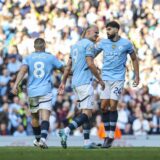 Manchester City v Fulham Manchester City midfielder Mateo Kovacic 8 scores a GOAL 1-1 and celebrates with Manchester City defender Josko Gvardiol 24 during the Manchester City v Fulham English Premier League Match at Etihad Stadium, Manchester, United Kingdom on 5 October 2024 Editorial use only. All images are copyright Every Second Media Limited. No images may be reproduced without prior permission. All rights reserved. Premier League and Football League images are subject to licensing agreements with Football DataCo Limited. see https://www.football-dataco.com Copyright: x/EveryxSecondxMediax ESM-1166-0029,Image: 916853569, License: Rights-managed, Restrictions: , Model Release: no, Credit line: IMAGO / imago sportfotodienst / Profimedia