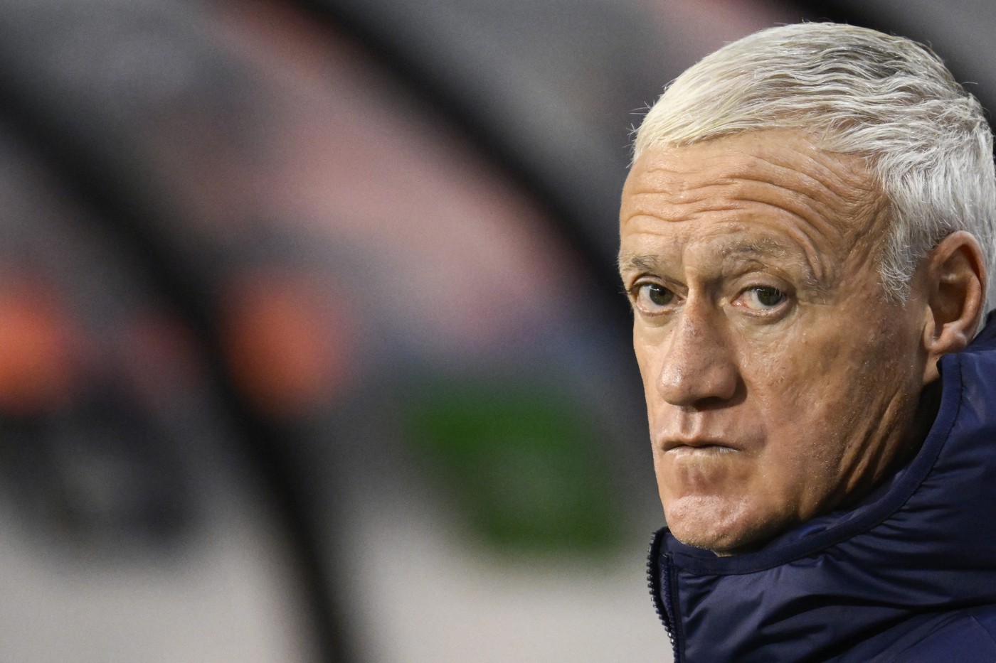 France's head coach Didier Deschamps looks on ahead of the UEFA Nations League League A, Group A2 football match between Belgium and France, at the King Baudouin Stadium in Brussels, on October 14, 2024.,Image: 921053187, License: Rights-managed, Restrictions: , Model Release: no, Credit line: JOHN THYS / AFP / Profimedia