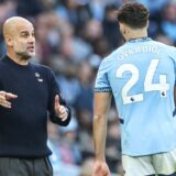 October 26, 2024, Manchester, Manchester, United Kingdom: Pep Guardiola manager of Manchester City gives instruction to Josko Gvardiol of Manchester City during the Premier League match Manchester City vs Southampton at Etihad Stadium, Manchester, United Kingdom, 26th October 2024.,Image: 926653545, License: Rights-managed, Restrictions: , Model Release: no, Credit line: Mark Cosgrove / Zuma Press / Profimedia