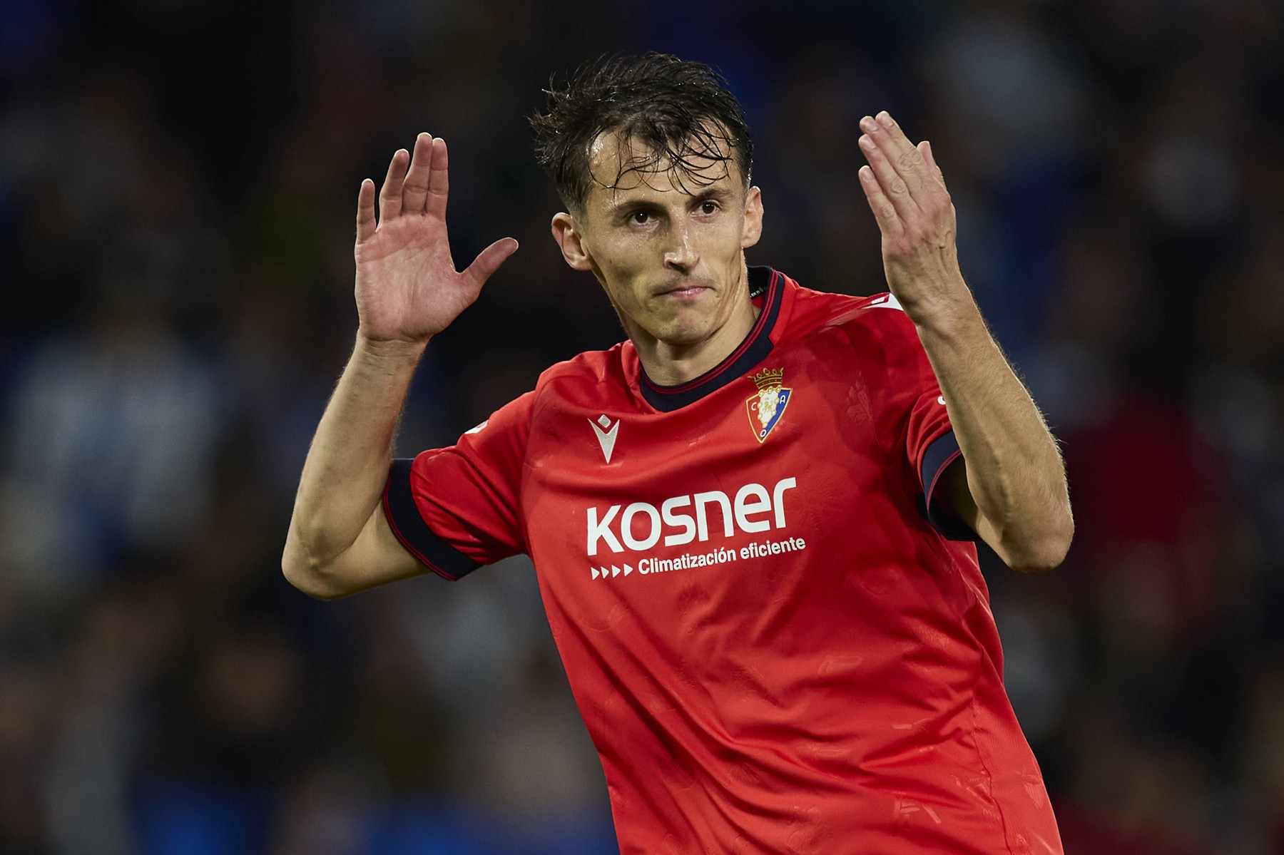 Real Sociedad v CA Osasuna - LaLiga EA Sports Ante Budimir of CA Osasuna celebrates after scoring goal during the LaLiga EA Sports match between Real Sociedad and CA Osasuna at Reale Arena on October 27, 2024, in San Sebastian, Spain. San Sebastian Reale Arena Basque Country Spain RL_RSOvOSA_000041 Copyright: xRicardoxLarreinax,Image: 927325038, License: Rights-managed, Restrictions: , Model Release: no, Credit line: Ricardo Larreina / imago sportfotodienst / Profimedia