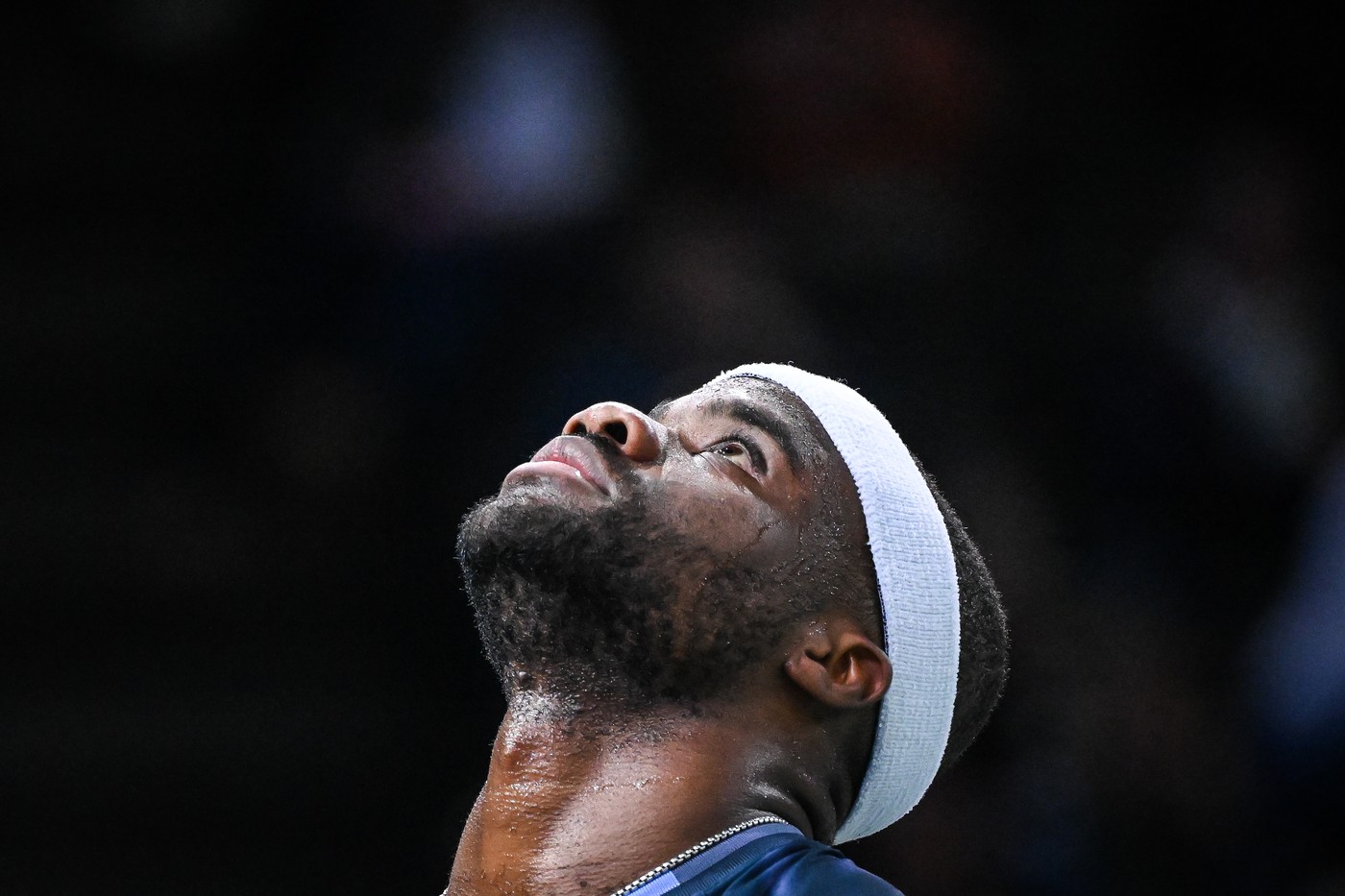 October 29, 2024, Paris, France, France: Frances TIAFOE of United States looks dejected during the second day of the Rolex Paris Masters 1000 tennis tournament at Accor Arena on October 29, 2024 in Paris, France.,Image: 928026822, License: Rights-managed, Restrictions: , Model Release: no, Credit line: Matthieu Mirville / Zuma Press / Profimedia