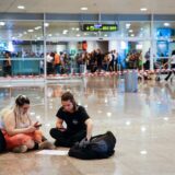 Tapes to separate the section where water has fallen due to rains at Barcelona-El Prat airport, on November 4, 2024, in El Prat de Llobregat, Barcelona, Catalonia (Spain). The airport has diverted 12 flights due to the rains. The Servei Meteorològic de Catalunya (SMC) has issued a warning for violent weather in several counties of Barcelona and Tarragona, including Baix Llobregat, where it has decreed a maximum degree of danger.
04 NOVEMBER 2024

11/04/2024,Image: 930338498, License: Rights-managed, Restrictions: , Model Release: no, Credit line: Kike Rincón / ContactoPhoto / Profimedia