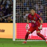 Nov 9, 2024; Orlando, Florida, USA; Charlotte FC goalkeeper Kristijan Kahlina (1) protects the goal in the first half against the Orlando City in a 2024 MLS Cup Playoffs Round One match at Inter&Co Stadium.,Image: 932478189, License: Rights-managed, Restrictions: *** Worldwide Rights Except Baltics, China, Denmark, Finland, Germany, Hong Kong, Japan, Macau, Norway, Poland, South Korea, Sweden, and Taiwan *** No sales outside your territory. No 3rd parties. No redistribution ***, Model Release: no, Credit line: Imagn Images / ddp USA / Profimedia