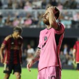 FT. LAUDERDALE, FL - NOVEMBER 9: Inter Miami forward Lionel Messi (10) reacts after missing a scoring opportunity during the match between Atlanta United and Inter Miami CF on Saturday, November 9, 2024 at Chase Stadium in Fort Lauderdale, Fla.,Image: 932536389, License: Rights-managed, Restrictions: * France, Italy, and Japan Rights OUT *, Model Release: no, Credit line: Peter Joneleit / Zuma Press / Profimedia