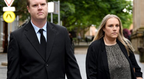 Sydney, AUSTRALIA  - Senior Constable Kristian White used his taser on great-grandmother Clare Nowland in Yallambee Lodge nursing home in Cooma. The incident occurred in May with the impact on the 95 year old causing her to fall backwards sustaining injuries causing her death. These pictures show Kristian White arriving at the King Street courthouse on Wednesday.

BACKGRID USA 13 NOVEMBER 2024,Image: 933675430, License: Rights-managed, Restrictions: RIGHTS: WORLDWIDE EXCEPT IN AUSTRALIA, NEW ZEALAND, UNITED KINGDOM, Model Release: no, Pictured: Kristian White, Credit line: Chris Dyson / BACKGRID / Backgrid USA / Profimedia