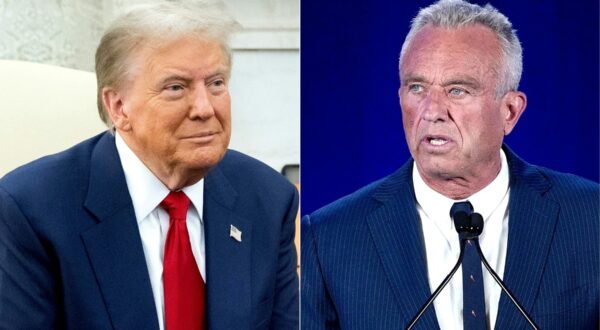 (COMBO) This combination of pictures created on November 14, 2024 shows US President-elect Donald Trump (L) on November 13, 2024, and Independent presidential candidate Robert F. Kennedy Jr. on August 23, 2024.
 US President-elect Donald Trump on November 14, 2024 nominated Robert F. Kennedy Jr., a longtime conspiracy theorist and vaccine skeptic, to be his health and human services secretary.,Image: 934502435, License: Rights-managed, Restrictions: , Model Release: no, Credit line: SAUL LOEB / AFP / Profimedia