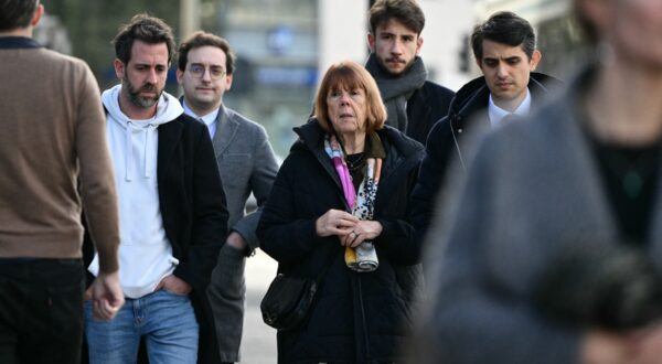 Gisele Pelicot (C) leaves the courthouse with her son Florian (L) and her lawyer Stephane Babonneau (R) after a hearing in the trial of her former partner Dominique Pelicot accused of drugging her for nearly ten years and inviting strangers to rape her at their home in Mazan, a small town in the south of France, in Avignon, on November 19, 2024. The trial enters its final stages, with the final set of accused set to testify ahead of sentencing requests later in the week and a verdict next month. The case of 71-year-old Dominique Pelicot has sparked horror, protests and a debate about male violence in French society. If convicted, he would emerge from the historic trial with a record as one of France's worst sex offenders.,Image: 936320513, License: Rights-managed, Restrictions: , Model Release: no, Credit line: Christophe SIMON / AFP / Profimedia