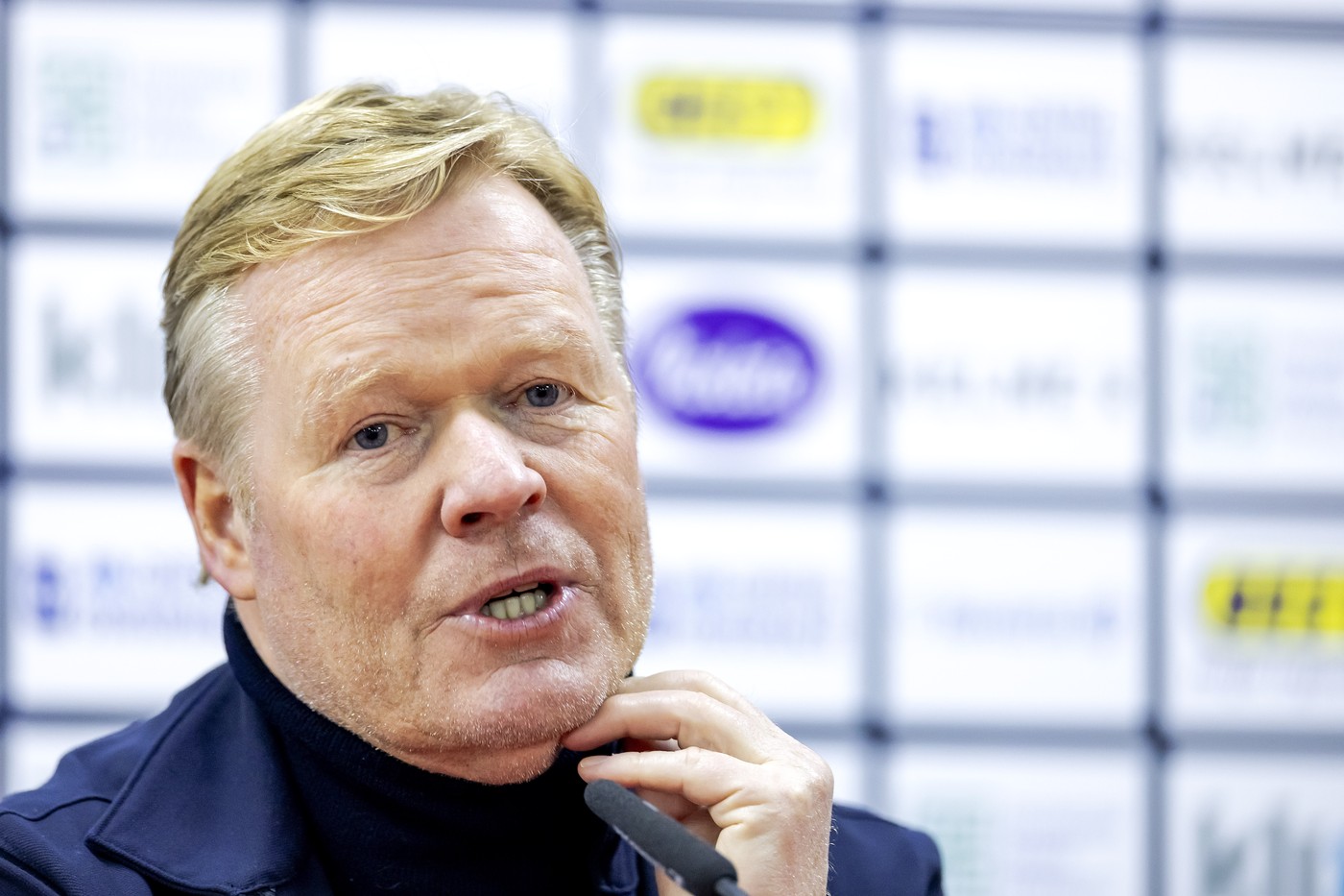 11/19/2024 - ZENICA - National coach Ronald Koeman during the press conference after the UEFA Nations League match between Bosnia and Herzegovina and the Netherlands at Stadion Bilino Polje on Nov. 19, 2024 in Zenica, Bosnia and Herzegovina. ANP ROBIN VAN LONKHUIJSEN /ANP/Sipa USA,Image: 936521017, License: Rights-managed, Restrictions: *** World Rights Except Belgium, France, Germany, The Netherlands, and the UK ***  BELOUT DEUOUT FRAOUT GBROUT NLDOUT, Model Release: no, Credit line: ANP / ddp USA / Profimedia