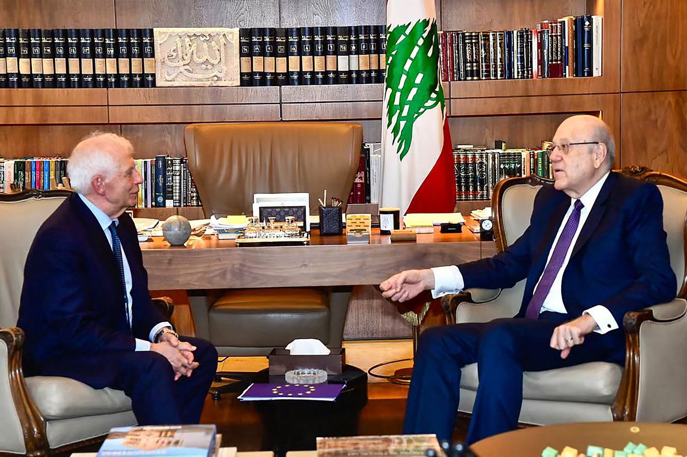 Josep Borrell i Najib Mikati