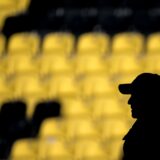 Young Boys' Swiss head coach Joel Magnin is seen silhouetted during a practice session on the eve of the UEFA Champions League football match between Young Boys and Atalanta, at the Wankdorf Stadium in Bern on November 25, 2024.,Image: 938534091, License: Rights-managed, Restrictions: , Model Release: no, Credit line: Fabrice COFFRINI / AFP / Profimedia