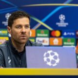 Pressekonferenz: Bayer 04 Leverkusen, 25.11.2024 Xabi Alonso Cheftrainer, Bayer 04 Leverkusen, Pressekonferenz: Bayer 04 Leverkusen BayArena, Leverkusen, 25.11.2024 Pressekonferenz zum UEFA Champions League Spiel gegen RB Salzburg. *** Press conference Bayer 04 Leverkusen, 25 11 2024 Xabi Alonso Head Coach, Bayer 04 Leverkusen , Press conference Bayer 04 Leverkusen BayArena, Leverkusen, 25 11 2024 Press conference for the UEFA Champions League match against RB Salzburg Copyright: xBEAUTIFULxSPORTS/Buriakovx,Image: 938628443, License: Rights-managed, Restrictions: , Model Release: no, Credit line: BEAUTIFUL SPORTS/Buriakov / imago sportfotodienst / Profimedia