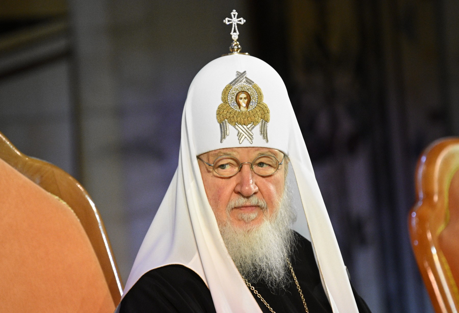 8816871 28.11.2024 Patriarch Kirill of Moscow and All Russia attends a plenary session of the 26th World Russian People's Council titled "Russian World: External and Internal Challenges" at the Cathedral of Christ the Saviour in Moscow, Russia.,Image: 940360545, License: Rights-managed, Restrictions: Editors' note: THIS IMAGE IS PROVIDED BY RUSSIAN STATE-OWNED AGENCY SPUTNIK., Model Release: no, Credit line: Alexey Filippov / Sputnik / Profimedia