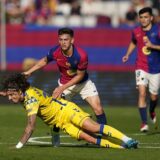 Pablo Martin Gavira Gavi of FC Barcelona and Fabio Silva of UD Las Palmas during the La Liga EA Sports match between FC Barcelona and Las Palmas played at Lluis Companys Stadium on November 30, 2024 in Barcelona, Spain.,Image: 941214285, License: Rights-managed, Restrictions: World Rights Except Japan, Spain, France and The Netherlands * ESPOUT FRAOUT JPNOUT NLDOUT, Model Release: no, Credit line: pressinphoto / ddp USA / Profimedia