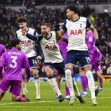 LONDON, ENGLAND - DECEMBER 29: Rodrigo Bentacur of Tottenham celebrates his goal during the Premier League 2024/25 Matchweek 19 match between Tottenham Hotspur FC and Wolverhampton at Tottenham Hotspur Stadium, on December 29, 2024 in London, England. David Horton / SPP PUBLICATIONxNOTxINxBRAxMEX Copyright: xDavidxHortonx/xSPPx spp-en-DaHo-RC4_DHO_Tottenham_Wolves_29Dec2024_EN082