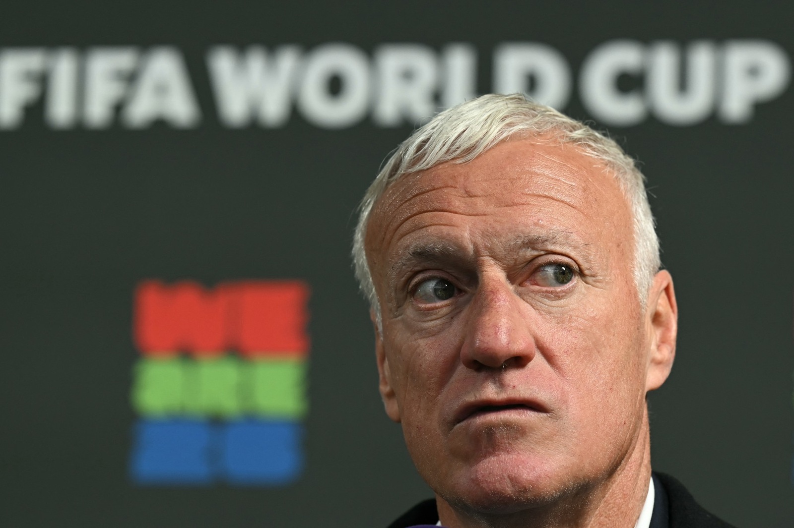 France's coach Didier Deschamps answers journalists' questions after the draw for the 2026 Fifa World Cup European qualifiers at the FIFA headquarters in Zurich, on December 13, 2024.,Image: 946261120, License: Rights-managed, Restrictions: , Model Release: no, Credit line: Fabrice COFFRINI / AFP / Profimedia