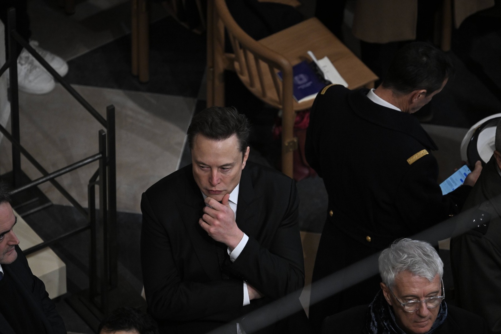 Elon Musk during official reopening ceremony of Notre-Dame Cathedral in Paris, France on December 7, 2024, after more than five-years of reconstruction work following the April 2019 fire.//04SIPA_sipa2413/Credit:ELIOT BLONDET-POOL/SIPA/2412072215,Image: 944154171, License: Rights-managed, Restrictions: , Model Release: no, Credit line: ELIOT BLONDET-POOL / Sipa Press / Profimedia