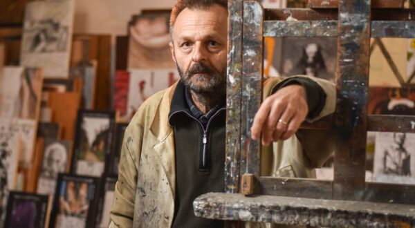 12.12.2024., Zagreb - Ivica Malcic, akademski slikar. 

Photo Sasa ZinajaNFoto