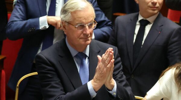 French Prime Minister Michel Barnier gestures after the result of the no-confidence vote on his administration at the National Assembly in Paris on December 4, 2024 as French MPs voted to oust his government after just three months in office in a move which deepens a political crisis in the country. The French National Assembly was voting two motions brought by the French left-wing Nouveau Front Populaire (New Popular Front) NFP coalition and the French far-right Rassemblement National (National Rally) RN party in a standoff over 2025's austerity budget, which saw French Prime Minister force through a social security financing bill without a vote (article 49.3) on December 2, 2024.,Image: 942980430, License: Rights-managed, Restrictions: , Model Release: no, Credit line: ALAIN JOCARD / AFP / Profimedia