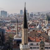 01.11.2024., Sarajevo, Bosna i Hercegovina - Pogled na sarajevske dzamije za vrijeme Dzuma-namaza, muslimanske molitve koja se odrzava iskljucivo petkom. Photo: Armin Durgut/PIXSELL