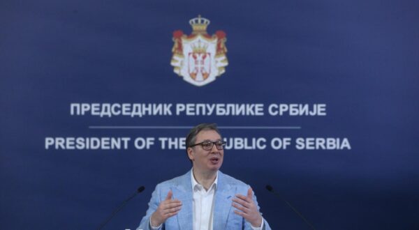 01, December, 2024, Belgrade - The President of the Republic of Serbia, Aleksandar Vucic, addressed the citizens at the Palace of Serbia. Aleksandar Vucic. Photo: F. S./ATAImages

01, decembar, 2024, Beograd - Predsednik Republike Srbije Aleksandar Vucic obratio se gradjanima u Palati Srbija. Photo: F. S./ATAImages Photo: L. L./ATAImages/PIXSELL