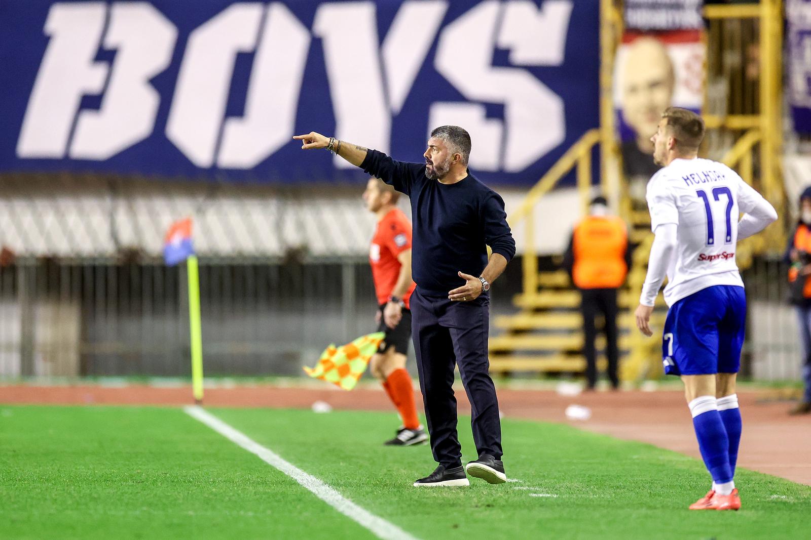 01.12.2024., Stadion Poljud, Split - 15. kolo SuperSport HNLa: HNK Hajduk - GNK Dinamo. trener Hajduka Gennaro Gattuso. Photo: Matija Habljak/PIXSELL