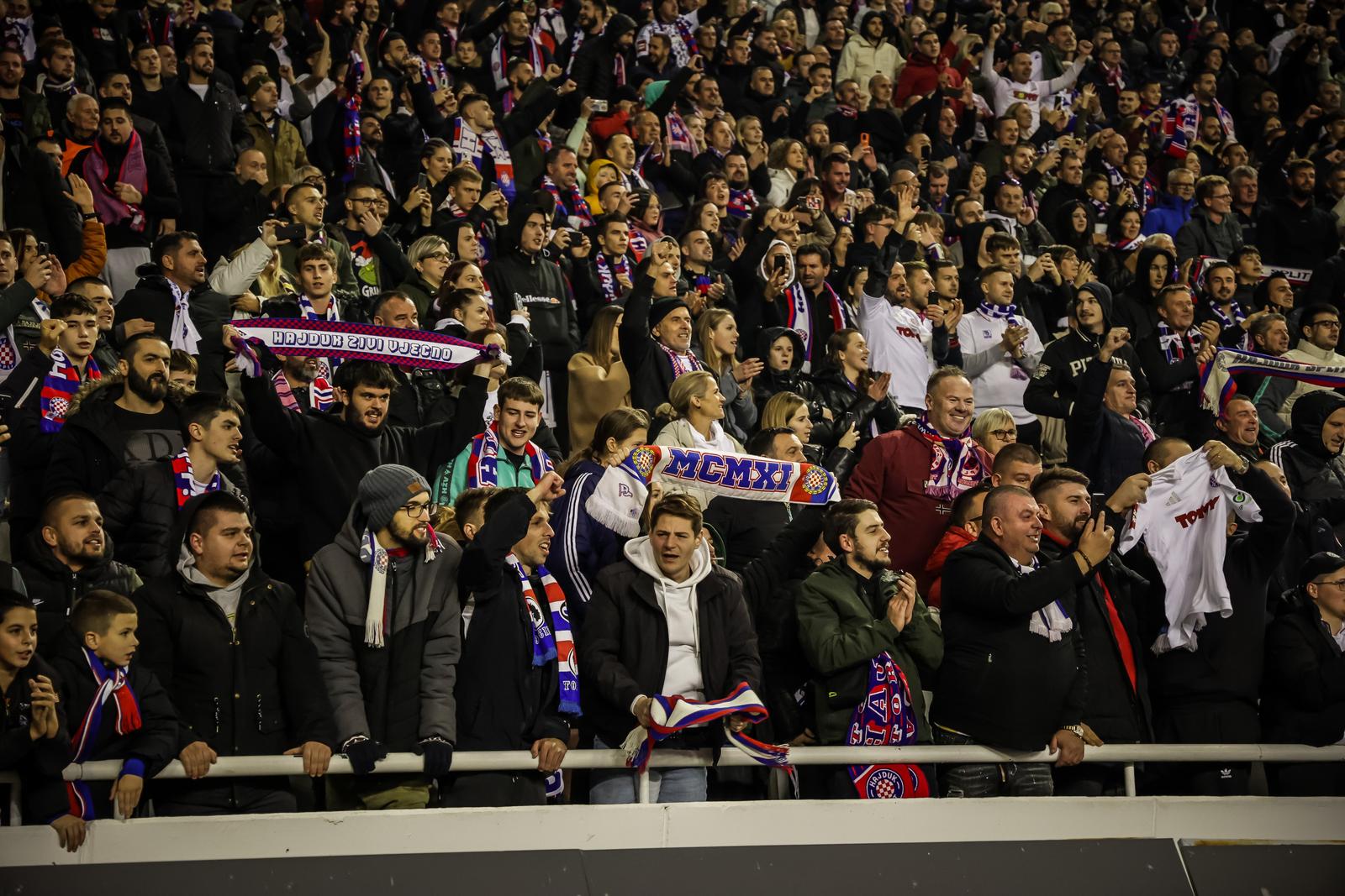 01.12.2024., Stadion Poljud, Split - 15. kolo SuperSport HNLa: HNK Hajduk - GNK Dinamo. Photo: Zvonimir Barisin/PIXSELL