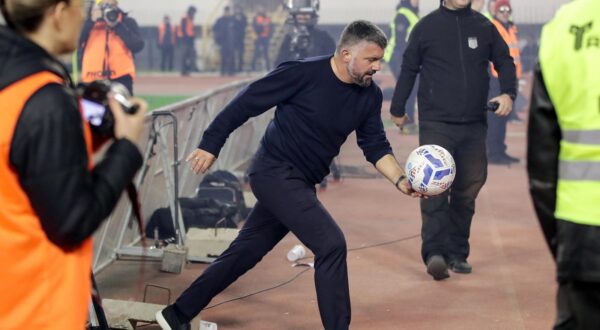 01.12.2024., Stadion Poljud, Split - 15. kolo SuperSport HNLa: HNK Hajduk - GNK Dinamo. trener Hajduka Gennaro Gattuso. Photo: Matija Habljak/PIXSELL