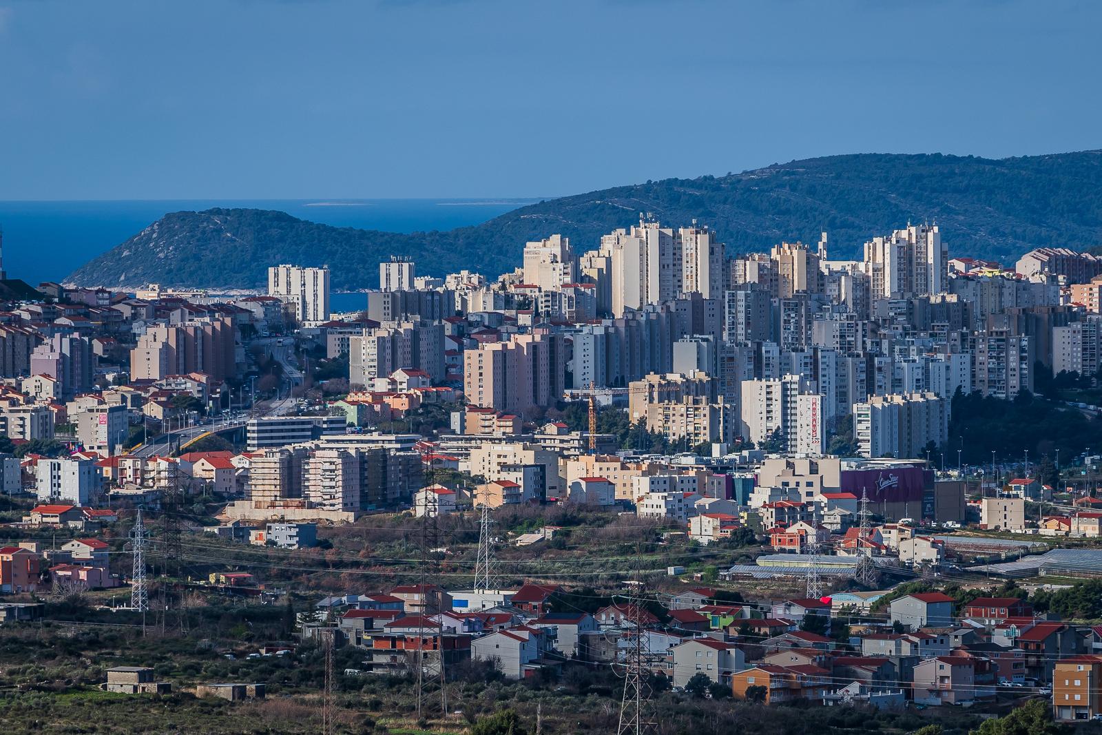 03.03.2024., Mravince - Pogled na Split. Photo: Zvonimir Barisin/PIXSELL