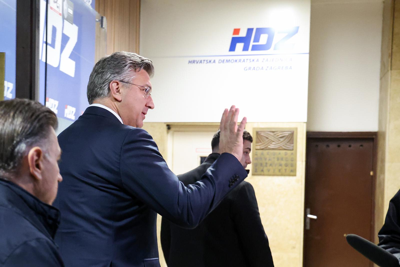 03.12.2024., Zagreb - Sjednica Predsjednistva HDZ-a. Andrej Plenkovic. Photo: Matija Habljak/PIXSELL