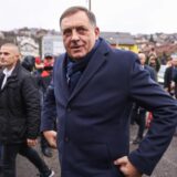 05.12.2024., Sarajevo, Bosna i Hercegovina - Predsjednik bh. entiteta RS Milorad Dodik stigao je danas u sud BiH, a kao i u prijasnjim rocistima, ispred zgrade su ga docekale pristase. Photo: Armin Durgut/PIXSELL