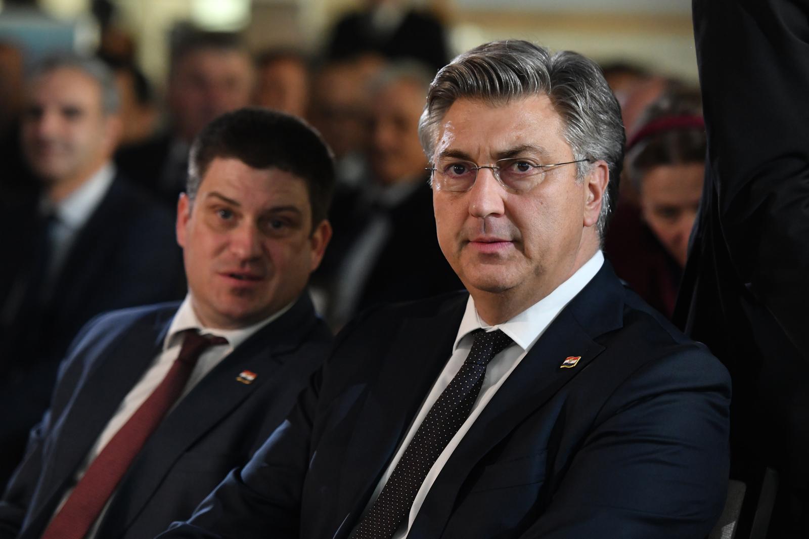 05.12.2024., Sibenik - Predsjednik Vlade Andrej Plenkovic sudjelovao na na svecanoj akademiji Dana pomorstva i unutarnje plovidbe. Photo: Hrvoje Jelavic/PIXSELL