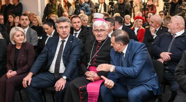 06.12.2024., Banja Luka, Bosna i Hercegovina - Premijer RH, Andrej Plenkovic, u sluzbenom posjetu gradu gdje je nazocio otvaranju Muzejsko-galerijskog prostora u samostanu "Marija Zvijezda" u Trapistima. Photo: Dejan Rakita/PIXSELL