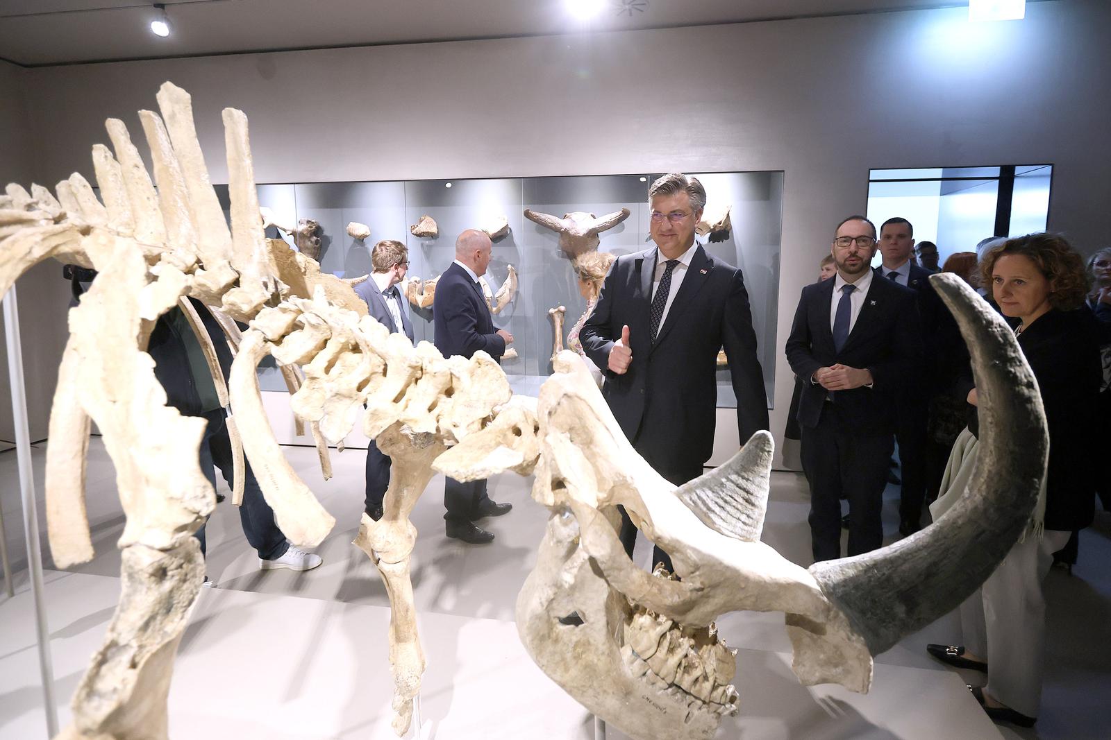 07.10.2024., Zagreb - Nakon vise od 3 godine obnove danas je svecano otvoren Hrvatski prirodoslovni muzej. Svecanosti su nazocili predsjednik Vlade Andrej Plenkovic sa suradnicima i zagrebacki gradonaclenik Tomislav Tomasevic. Photo: Patrik Macek/PIXSELL