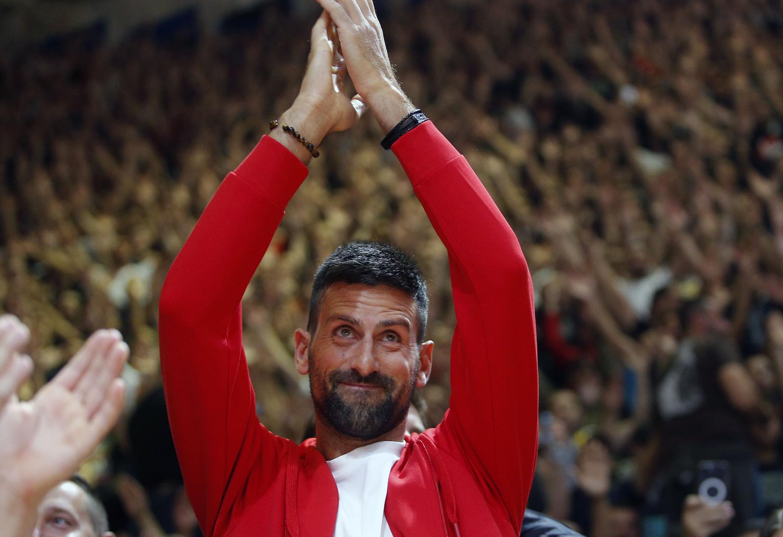 07, November, 2024, Belgrade - The match of the eighth round of the Turkish Airlines Euroleague between KK Crvena zvezda MeridianBet and KK Alba Berlin was played in the Aleksandar Nikolic hall. Novak Djokovic. Photo: Bane T. Stojanovic/ATAImages

07, novembar, 2024, Beograd - Utakmica osmog kola Turkish Airlines Evrolige izmedju KK Crvena zvezda MeridianBet i KK Alba Berlin digrana je u hali Aleksandar Nikolic. Photo: Bane T. Stojanovic/ATAImages Photo: Bane T. Stojanovic/ATA Images/PI/PIXSELL