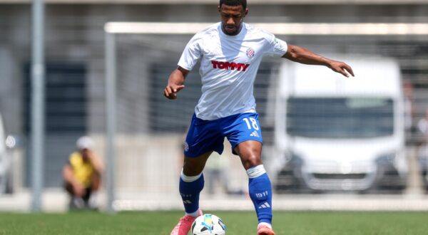 09.07.2024., Radomlje, Slovenija - Pripremna nogometna utakmica, Rukh Lavov - HNK Hajduk. Fahd Moufi. Photo: Igor Kralj/PIXSELL