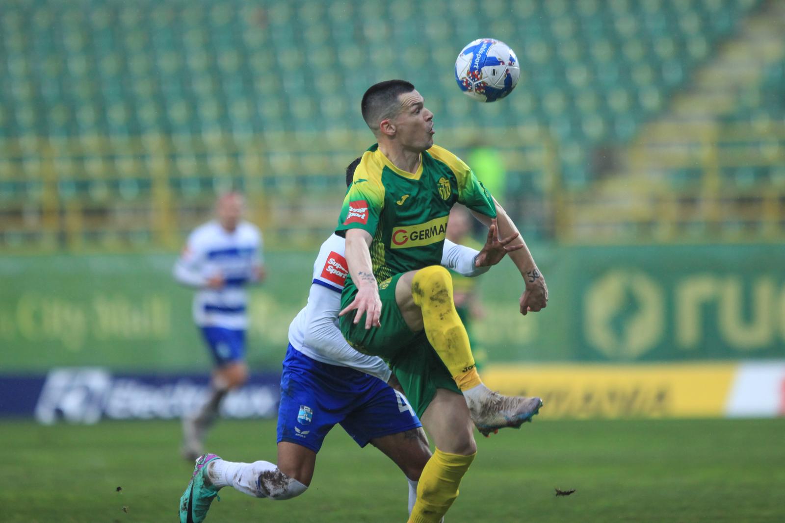 10.02.2024., stadion Aldo Drosina, Pula - SuperSport HNL, 22. kolo, NK Istra 1961 - NK Osijek. Ante Erceg Photo: Luka Batelic/PIXSELL