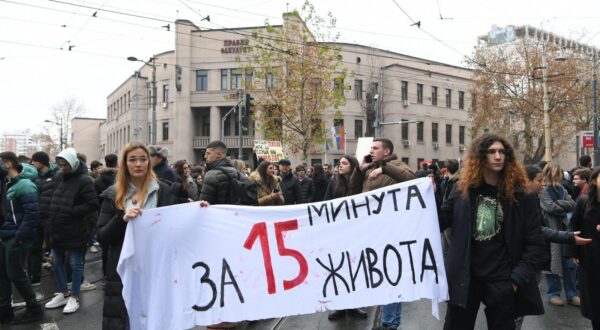 11.12.2024., Beograd - Studentska blokada kod Pravnog fakulteta. Photo: R.Z./ATAImages/PIXSELL